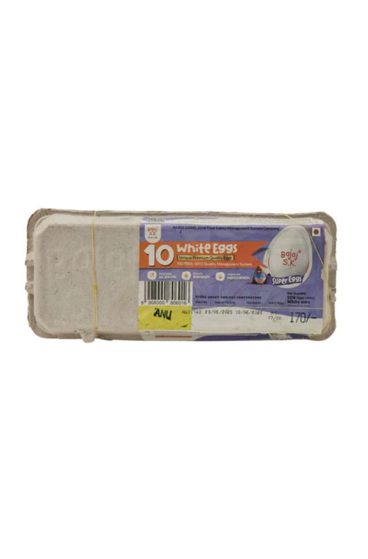 Bajaj Eggs - White, 10 Pieces Pack