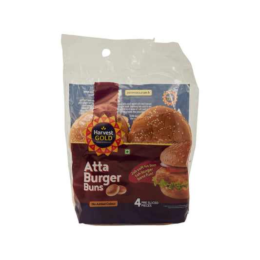 HARVEST GOLD ATTA BURGER BUNS (4pcs)